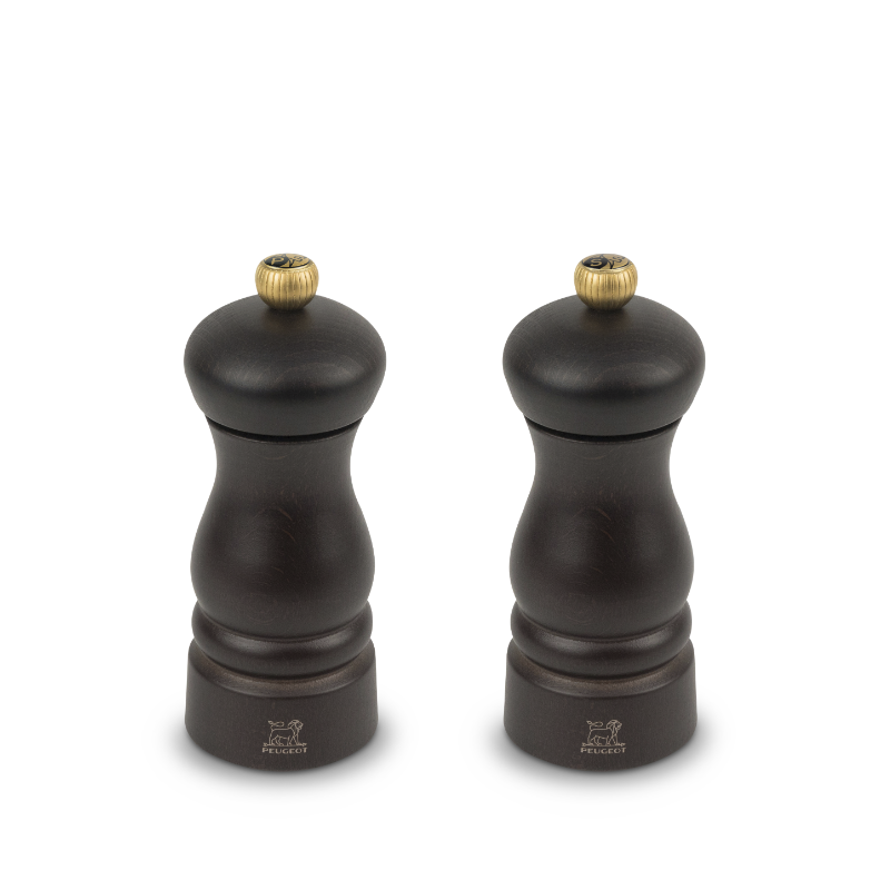 Peugeot Clermont salt- og peberkværnsæt brun H 13 cm