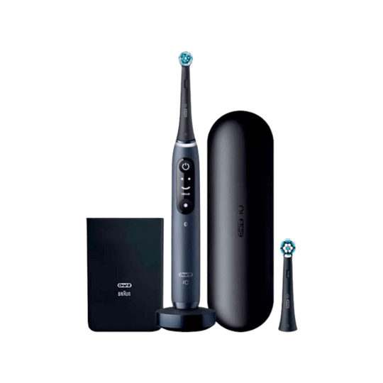 Oral-B iO 7W Black Onyx elektrisk tandbørstesæt