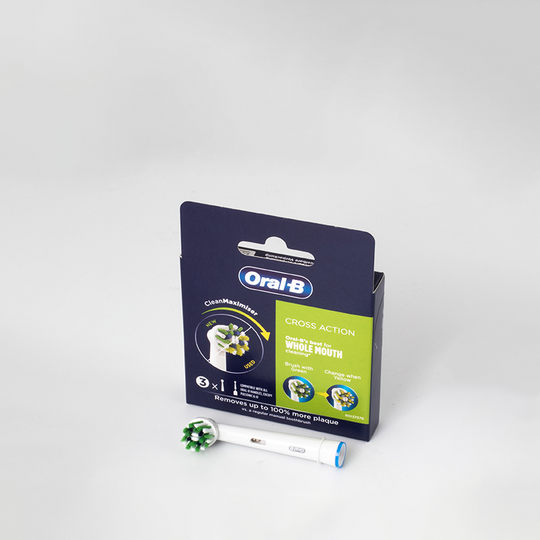 Oral-B Crossaction tandbørstehoveder 3-pak