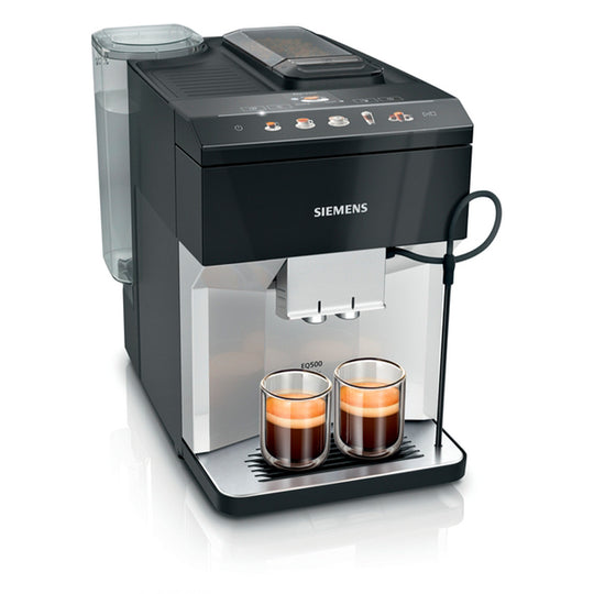 Siemens EQ500 fuldautomatisk kaffemaskine piano sort