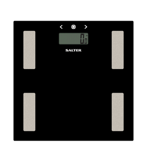 Salter digital badevægt med BMI og BMR måling sort max 180 kg