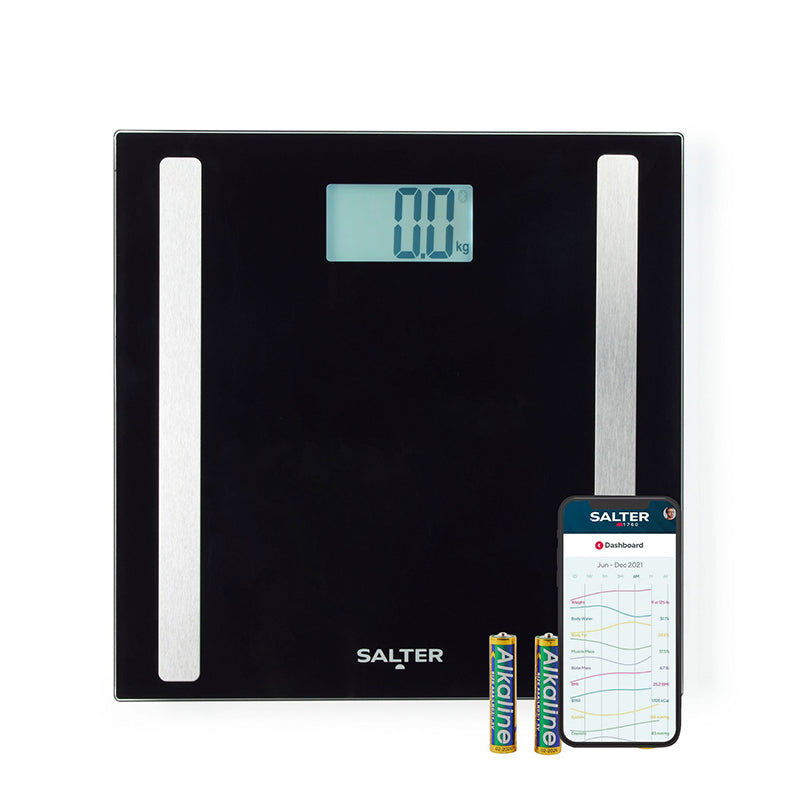 Salter Smart Scale personvægt 180 kg sort