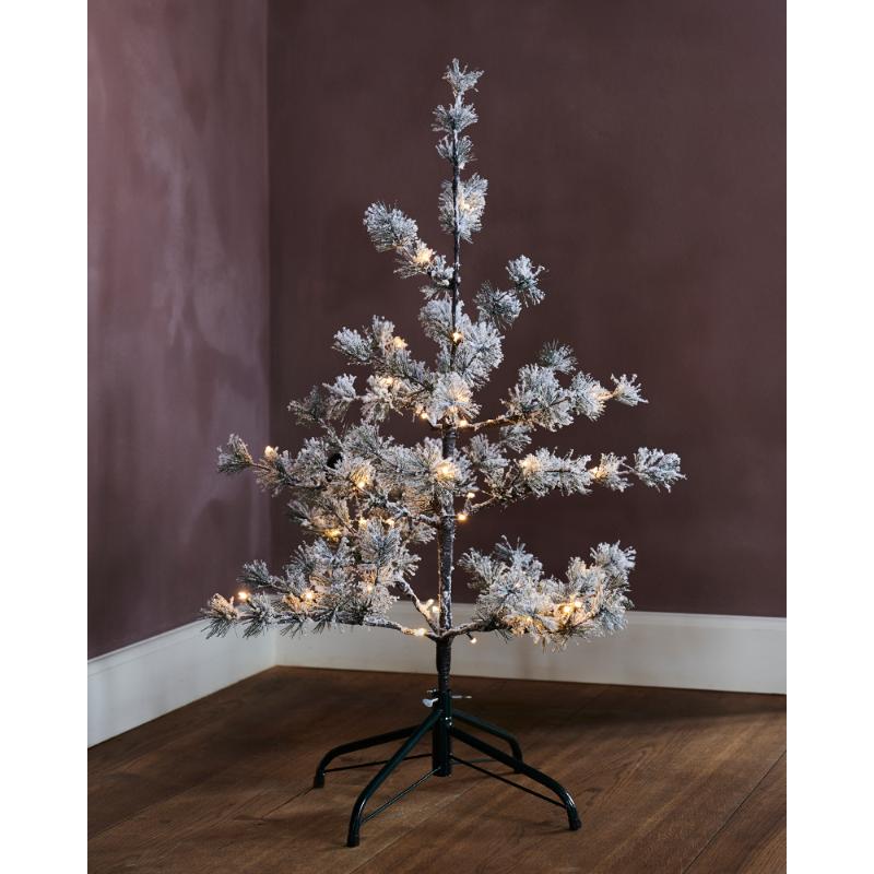Sirius Alfi træ h90cm, 40LED, med sne