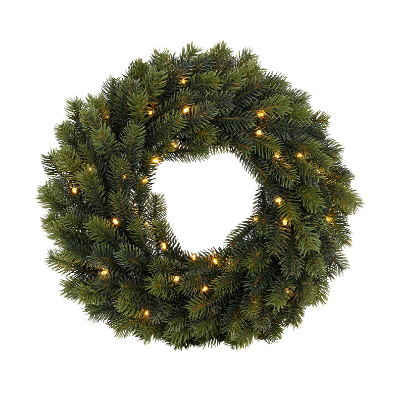 Day grankrans med 49 LED lys inkl. timer Ø40 cm