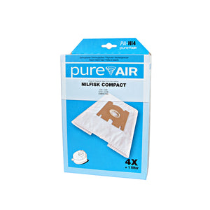 Pureair støvsugerposer NI4 Nilfisk C10/20 / 4+1