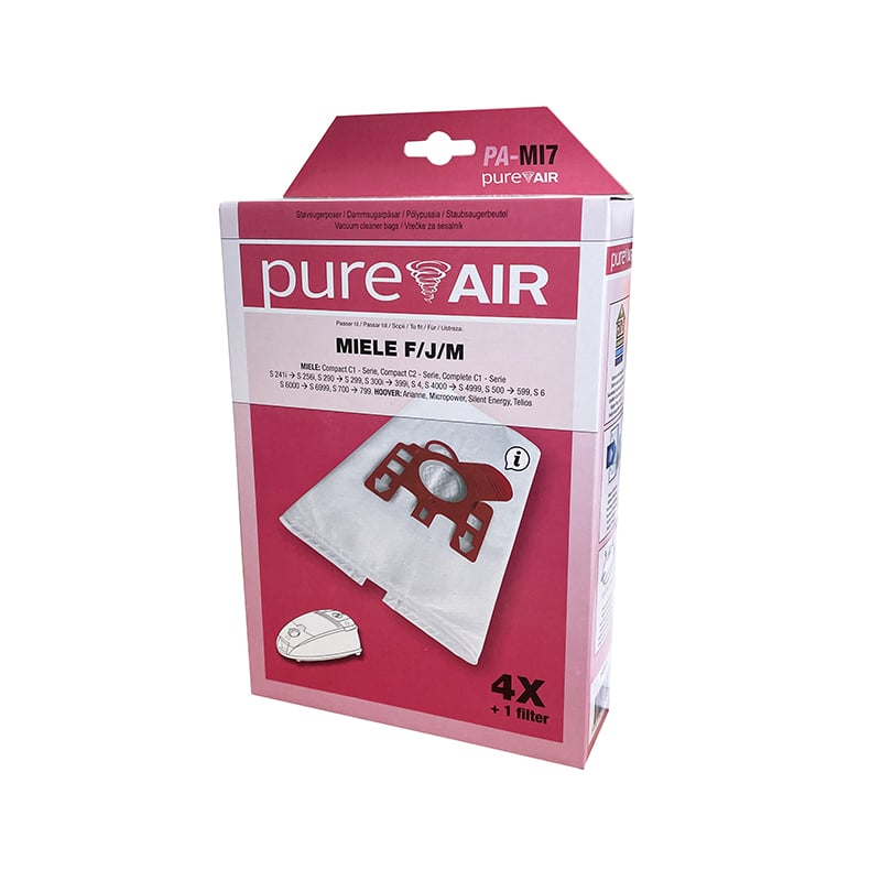 Pureair Miele F/J/M støvsugerpose 4 stk. PA-MI7
