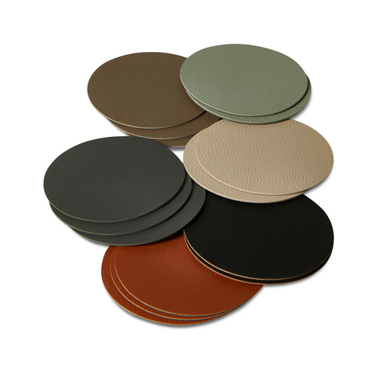 Glas brik vendbar 6 stk. 10 cm assorteret