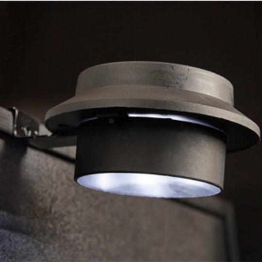 Solcellelampe til tagrende 2 stk. sort 17x12x6 cm