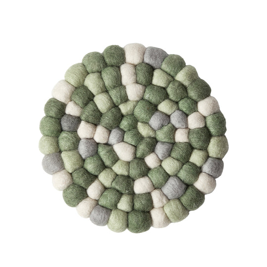 Bordskåner uld grøn Ø20 cm