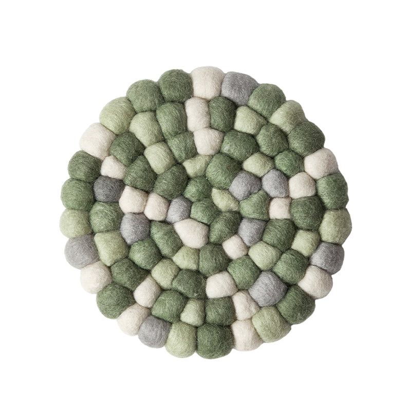 Bordskåner uld grøn Ø20 cm