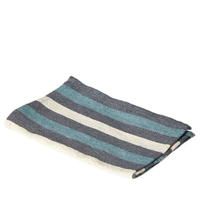 Viskestykke stribet blå 3 stk. 70x50 cm