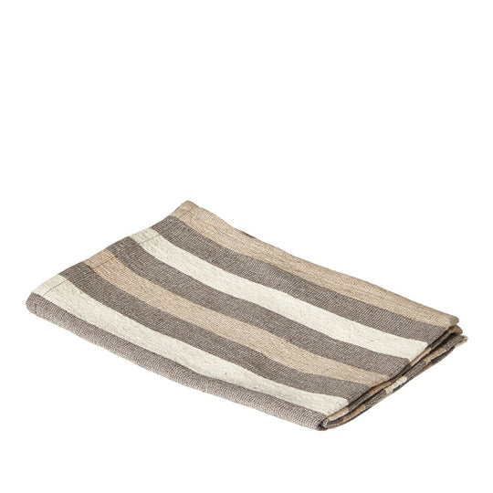 Viskestykke beige stribet 3 stk. 50x70 cm