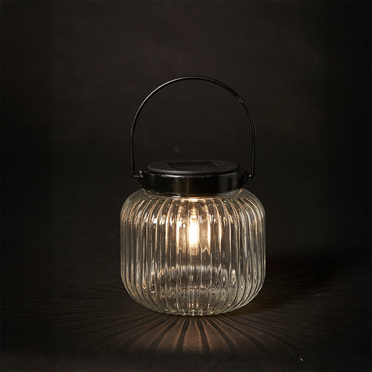 Solcelle lanterne glas