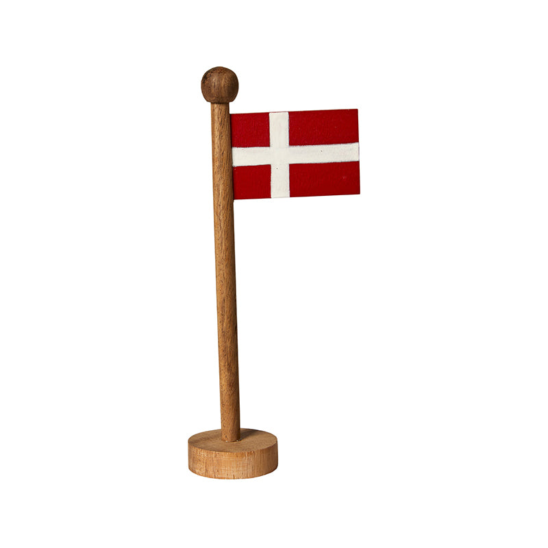 Bordflag træ 21 cm