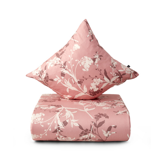 Nordisk Tekstil Botanique sengesæt støvet rosa 140 x 220 cm