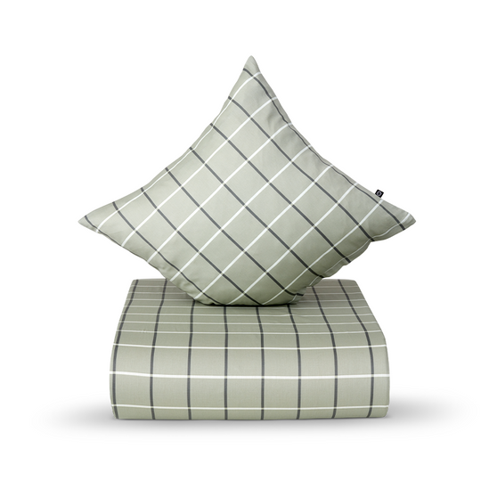 Nordisk Tekstil Oliver sengesæt grøn 140 x 200 cm