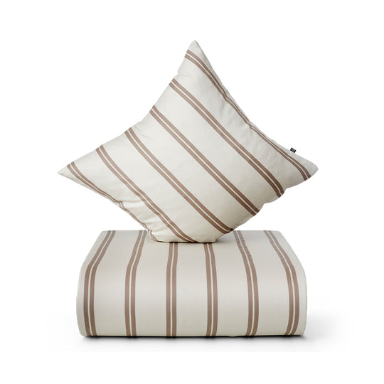 Nordisk Tekstil Laus sengesæt brun 140x220 cm