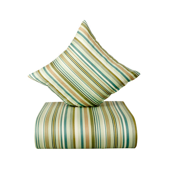 Nordisk Tekstil Korridor sengesæt grøn - 140x200 cm