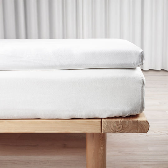 Night & Day kuvertlagen bomuldssatin hvid 140x200 cm