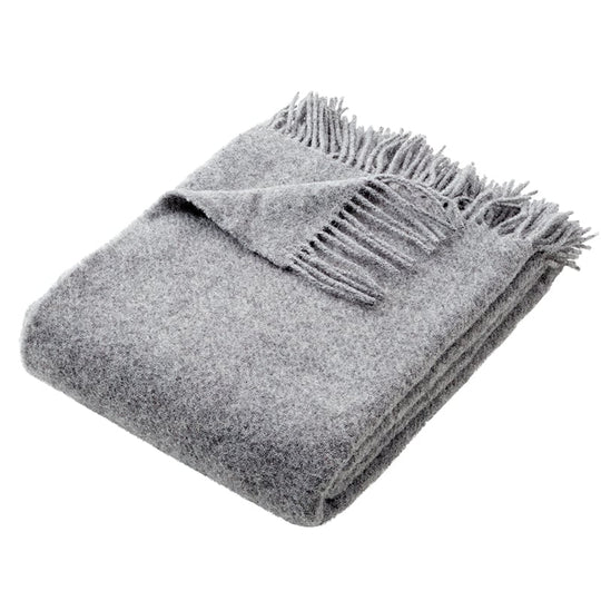 Nordisk Tekstil Basic uldplaid mørk grå 130x190 cm