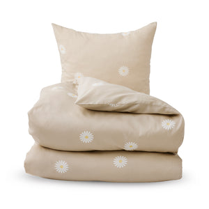 Nordisk Tekstil Daisy sengesæt sand 140x220 cm