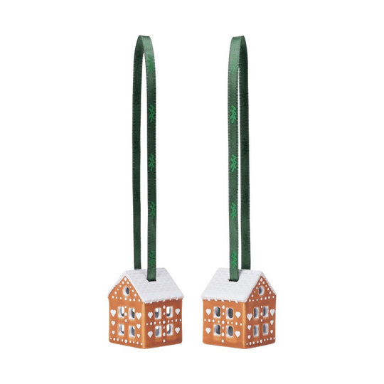 Kähler Gingerbread juleophæng 2 stk. H5 cm