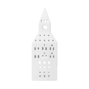 Kähler Urbania kirketårn lyshus hvid H20 cm