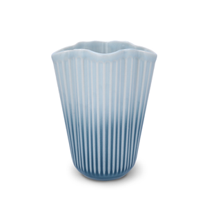 Kähler Hammershøi Unfold vase blå H20,5 cm