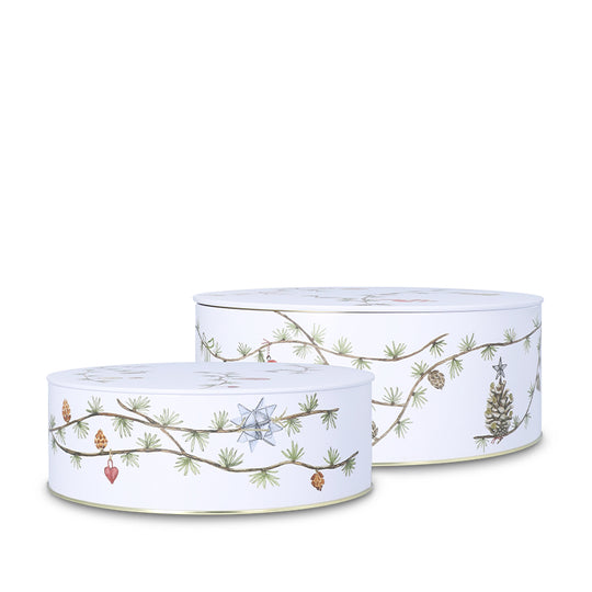 Hammershøi Christmas 2025 kagedåse Ø20+Ø22 cm