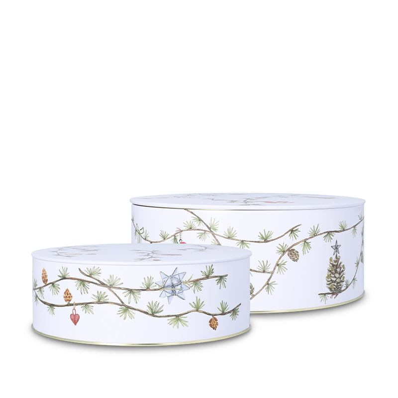 Hammershøi Christmas 2025 kagedåse Ø20+Ø22 cm