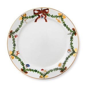 Royal Copenhagen Stjerne Riflet Jul tallerken 27 cm