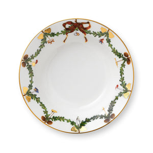 Royal Copenhagen Stjerne Riflet Jul dyb tallerken 17 cm