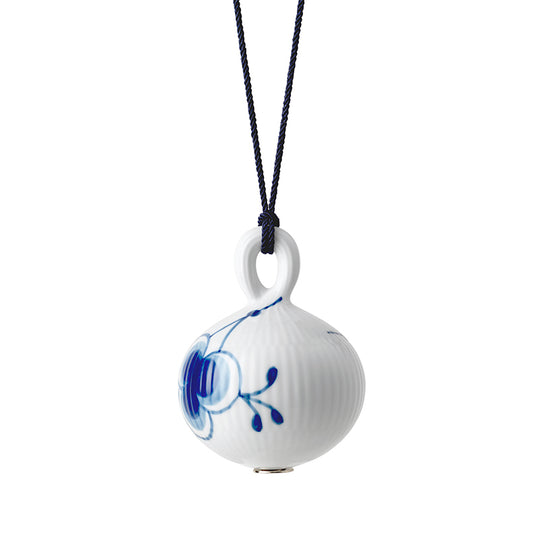 Royal Copenhagen Blå Mega Riflet  julekugle #1 9,5 cm