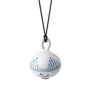 Royal Copenhagen Blå Mega Riflet julekugle #2 9,5 cm