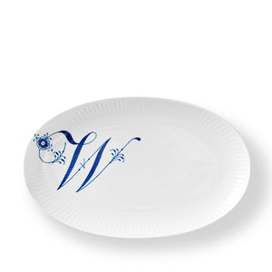 Royal Copenhagen Alfabet oval tallerken W 23 cm