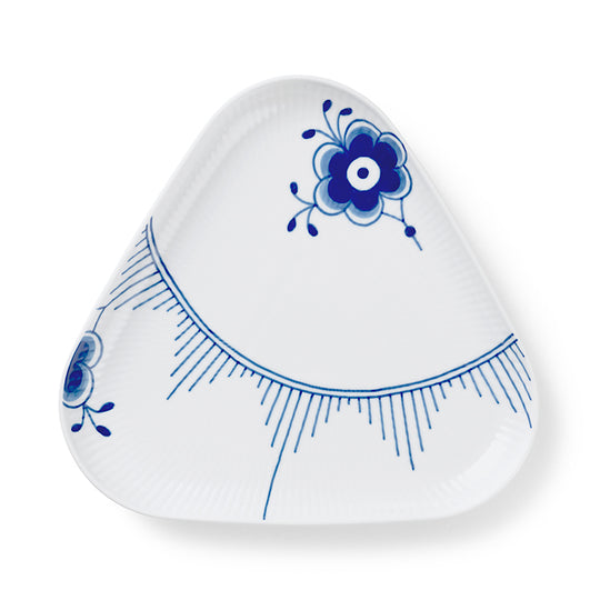 Royal Copenhagen Blå Mega Riflet fad 23 cm