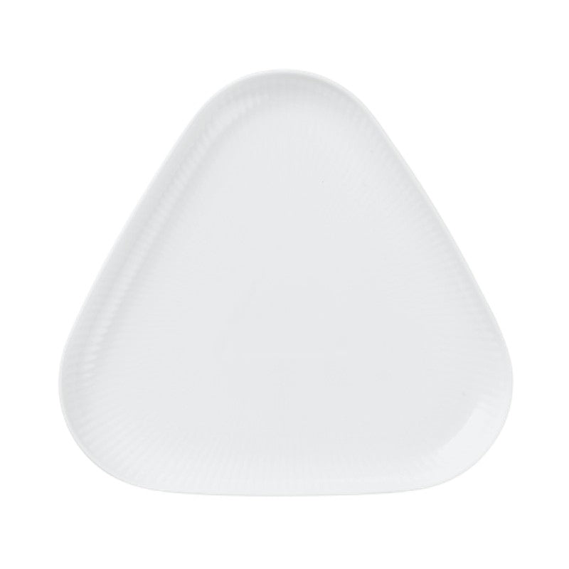 Royal Copenhagen Hvid Riflet fad 23 cm