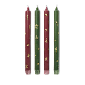 Royal Copenhagen Stjerne Riflet Jul lys 4 stk.