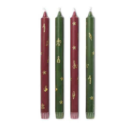 Royal Copenhagen Stjerne Riflet Jul lys 4 stk.