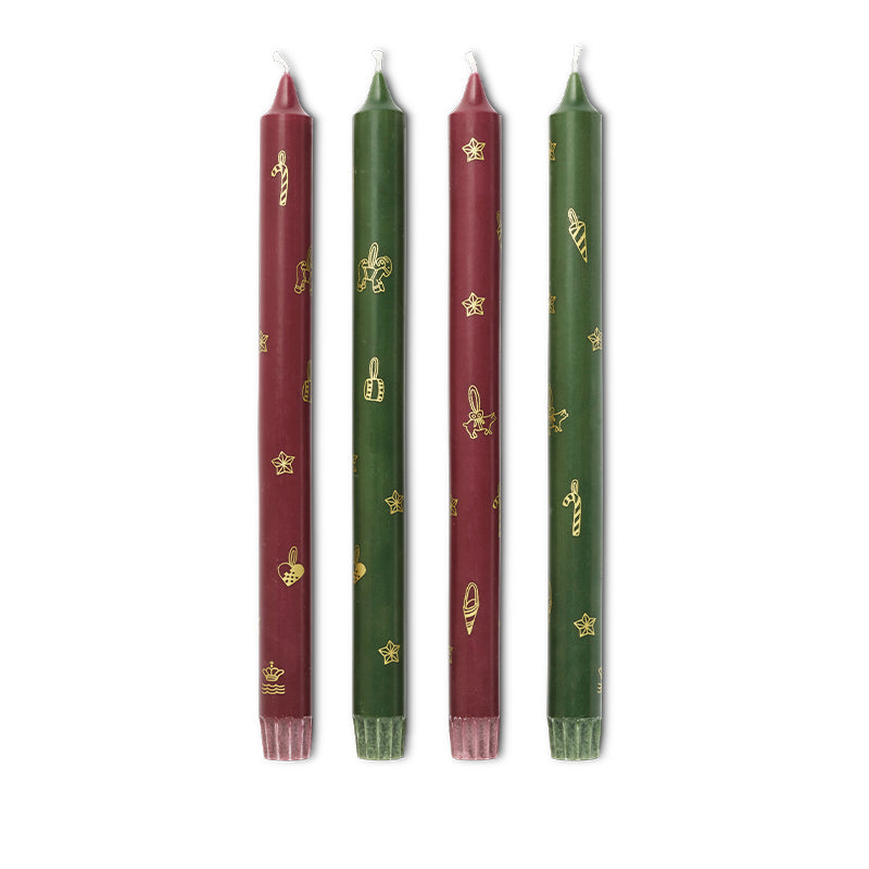 Royal Copenhagen Stjerne Riflet Jul lys 4 stk.