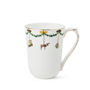 Royal Copenhagen Stjerne Riflet Jul kop hvid 36 cl