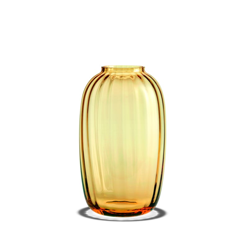 Holmegaard Primula vase amber H25,5 cm