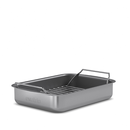 Eva Trio Professionel bradepande med keramisk belægning inkl. rist - 26x19 cm