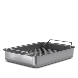 Eva Trio Professionel bradepande med keramisk belægning inkl. rist - 30x22 cm