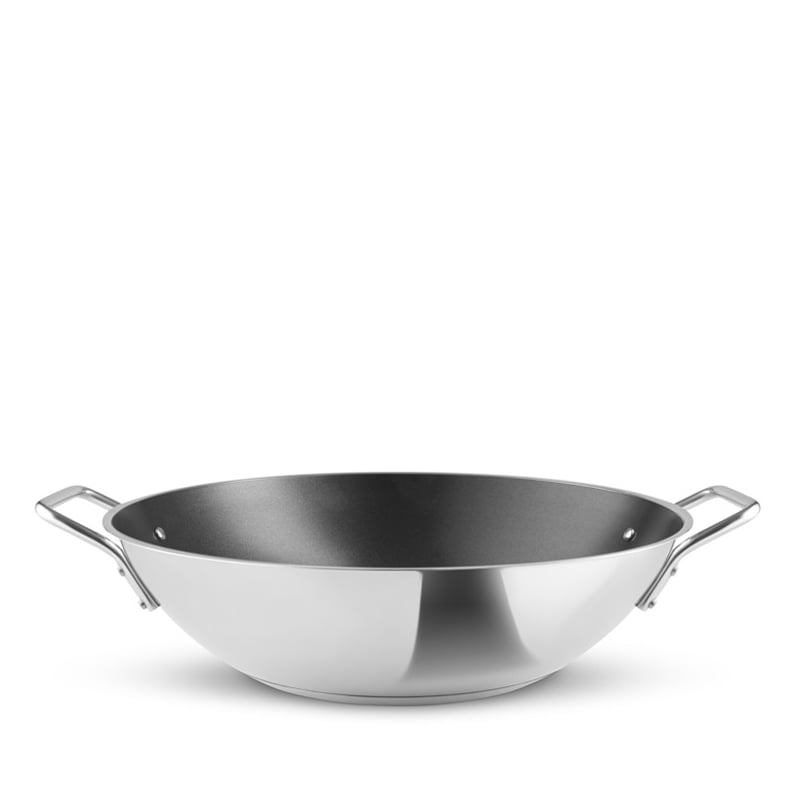 Eva Trio Recycled Rustfrit Stål wok med keramisk belægning - Ø32 cm