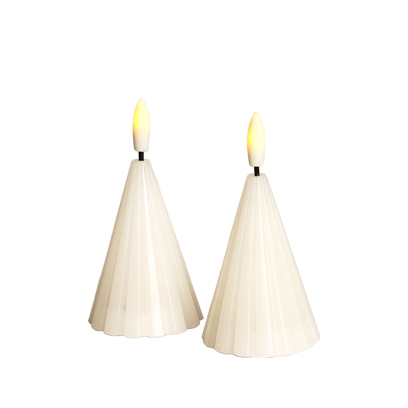 Sirius Laura juletræ hvid 2 stk. H8 cm