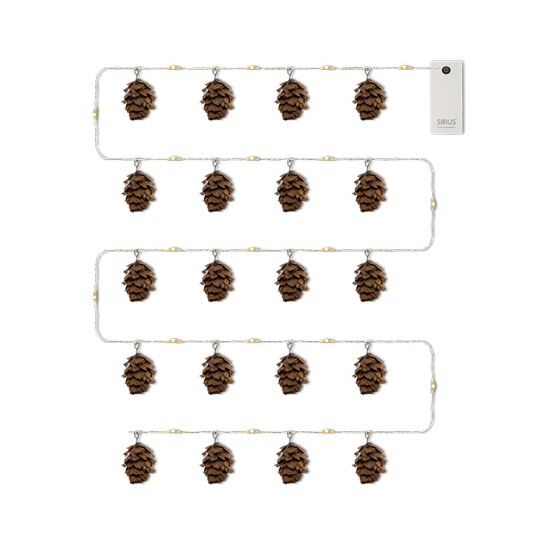 Sirius Molly kogle lyskæde LED brun 20 lys 2 meter