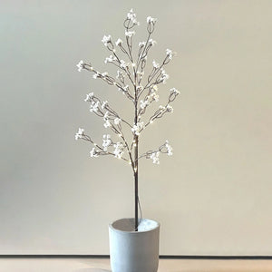 Sirius Michel blomstergren hvid 45 LED H85 cm
