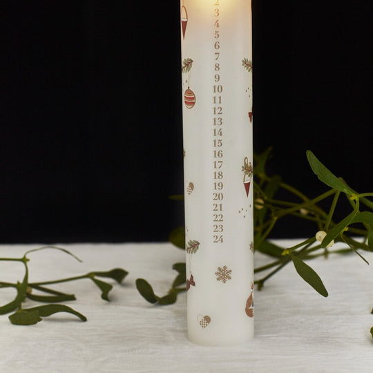 Sirius Mie LED kalenderlys hvid H29 cm