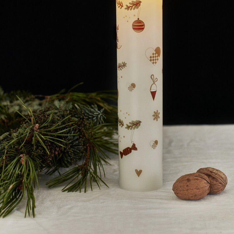 Sirius Mie LED kalenderlys hvid H22 cm